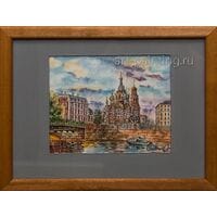 Картина акварель "Мойка. Спас" Климова