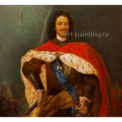 Картина маслом "Портрет Петра I" Якубалиев