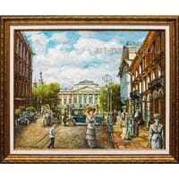 Картина маслом "Старый Петербург" Васильев
