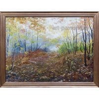 Картина маслом  "Осенний день" Голованов