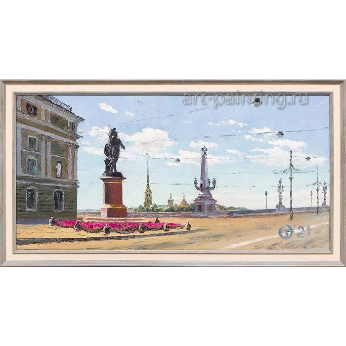 Картина маслом "Июнь" Опритова