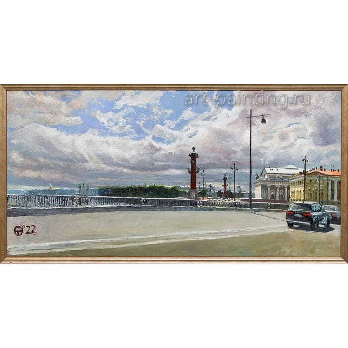 Картина маслом "Ветреный день" Опритова Картина маслом "Ветреный день" Опритова
