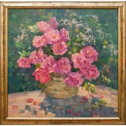 Картина маслом "Розы" Ческидова
