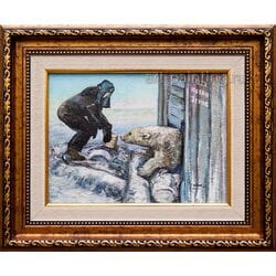 Картина маслом "Солдатская игрушка" Козинский
