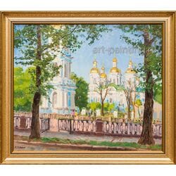 Картина маслом "Никольский собор" Ильин