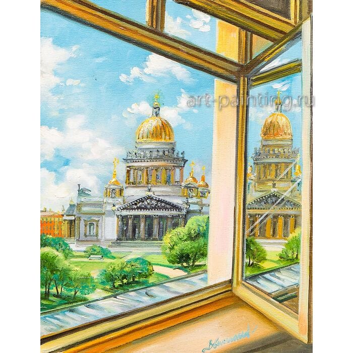 Картина маслом "Астория англетер" Васильев